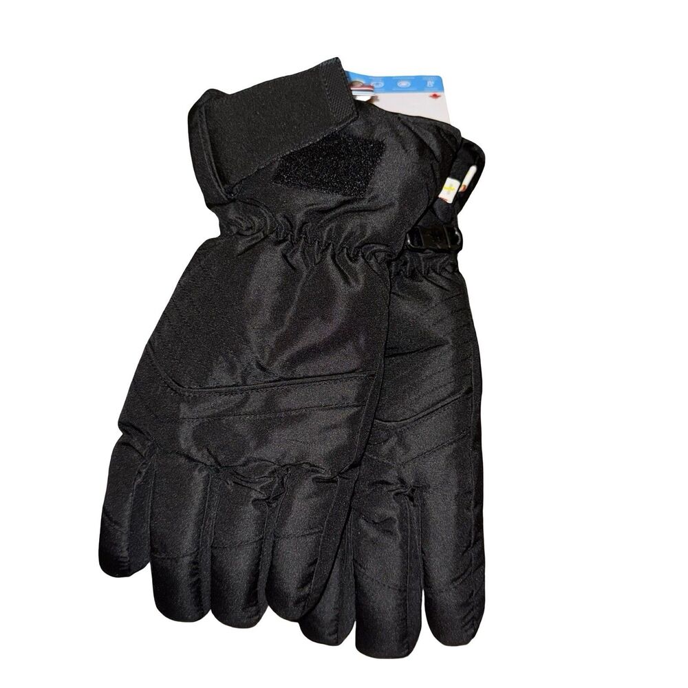 Hot Paws Men’s XL Black‎ Insulated Gloves Antimicrobial Lining New With Tags